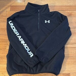 Under Armor fleece pullover, black, size L